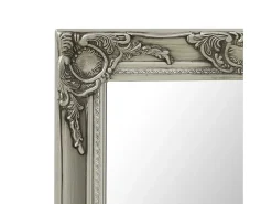 Espejo de pared estilo barroco 50x80 cm Plata