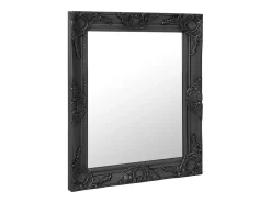 Espejo de pared estilo barroco 50x60 cm negro