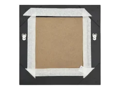 Espejo de pared estilo barroco negro 40x40 cm ES558845