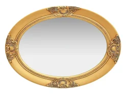Espejo de pared estilo barroco dorado 50x70 cm ES886570