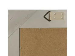 Espejo de pared estilo barroco plateado 50x80 cm ES896601