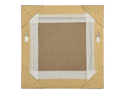 Espejo de pared estilo barroco dorado 40x40 cm ES334481