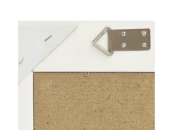 Espejo de pared estilo barroco blanco 50x40 cm ES526033