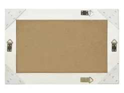 Espejo de pared estilo barroco 60x40 cm Blanco