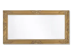 Espejo de pared estilo barroco dorado 100x50 cm ES698895