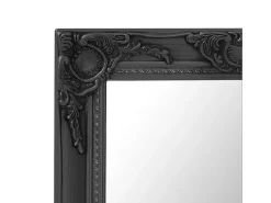 Espejo de pared estilo barroco negro 50x60 cm ES415498