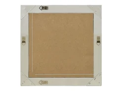 Espejo de pared estilo barroco plateado 60x60 cm ES980977