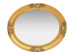 Espejo de pared estilo barroco dorado 50x60 cm ES977028