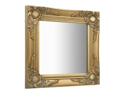 Espejo de pared estilo barroco 40x40 cm Dorado