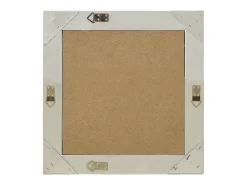 Espejo de pared estilo barroco plateado 50x50 cm ES894163