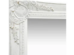 Espejo de pared estilo barroco 40x40 cm Blanco