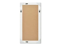 Espejo de pared estilo barroco 100x50 cm blanco