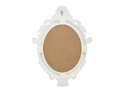 Espejo de pared estilo castillo 56x76 cm Blanco