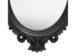 Espejo de pared estilo castillo negro 56x76 cm ES329531