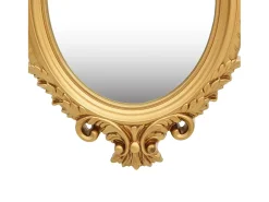 Espejo de pared estilo castillo 56x76 cm Dorado