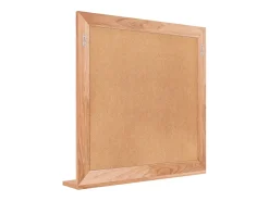 Espejo de pared madera maciza nogal 55x55 cm ES391491