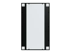 Espejo de pared metal negro 100x60 cm ES511091