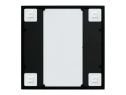 Espejo de pared metal negro 40x40 cm ES731612