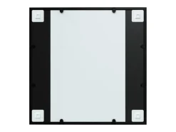Espejo de pared metal negro 60x60 cm ES669336