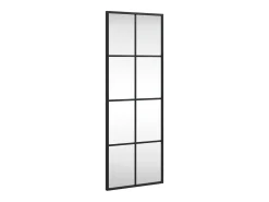 Espejo de pared negro 30x80 cm rectangular hierro