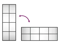 Espejo de pared negro 30x80 cm rectangular hierro
