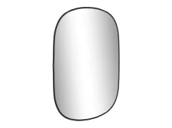 Espejo de pared negro 60x40 cm ES218631