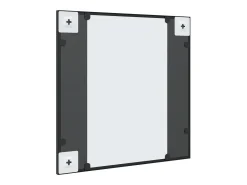 Espejo de pared negro 50x50 cm cuadrado de hierro