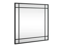 Espejo de pared negro 50x50 cm cuadrado de hierro