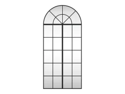 Espejo de pared negro 60x130 cm arco de hierro