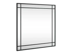 Espejo de pared negro 60x60 cm cuadrado de hierro