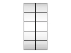 Espejo de pared negro 50x100 cm rectangular hierro
