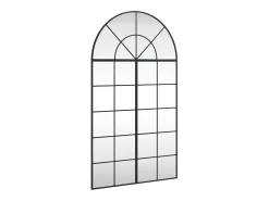 Espejo de pared negro 80x140 cm arco de hierro