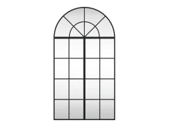 Espejo de pared negro 60x110 cm arco de hierro