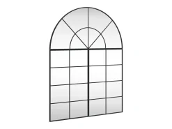 Espejo de pared negro 100x130 cm arco de hierro