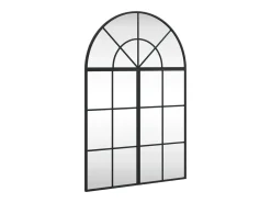 Espejo de pared negro 60x90 cm arco de hierro