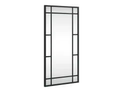 Espejo de pared negro 30x60 cm rectangular de hierro
