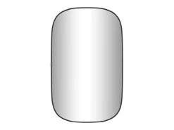 Espejo de pared negro 80x50 cm ES794755