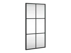 Espejo de pared negro 30x60 cm rectangular de hierro