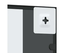Espejo de pared negro 30x60 cm rectangular de hierro