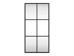 Espejo de pared negro 30x60 cm rectangular de hierro