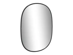 Espejo de pared negro 40x30 cm ES539821
