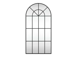Espejo de pared negro 50x100 cm arco de hierro