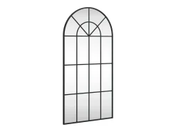 Espejo de pared negro 50x100 cm arco de hierro