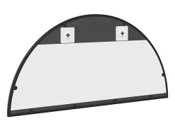 Espejo de pared negro 80x40 cm arco de hierro