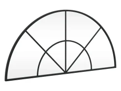 Espejo de pared negro 80x40 cm arco de hierro
