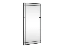 Espejo de pared negro 50x100 cm rectangular hierro