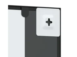 Espejo de pared negro 50x100 cm rectangular hierro