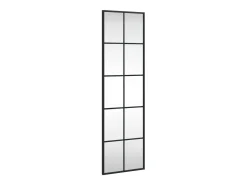Espejo de pared negro 30x100 cm rectangular hierro