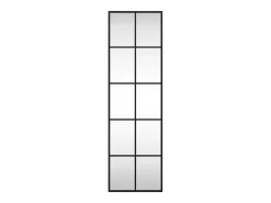 Espejo de pared negro 30x100 cm rectangular hierro