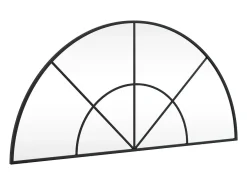 Espejo de pared negro 100x50 cm arco de hierro